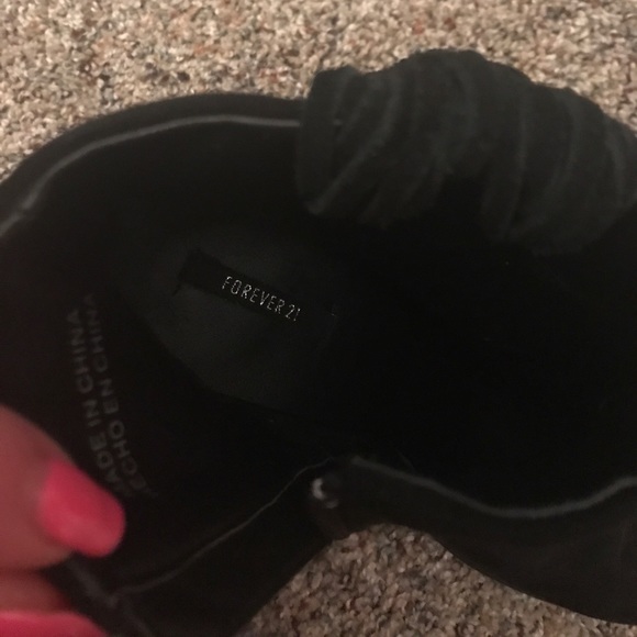 Forever 21 Faux Suede Ankle Boots - Picture 6 of 6